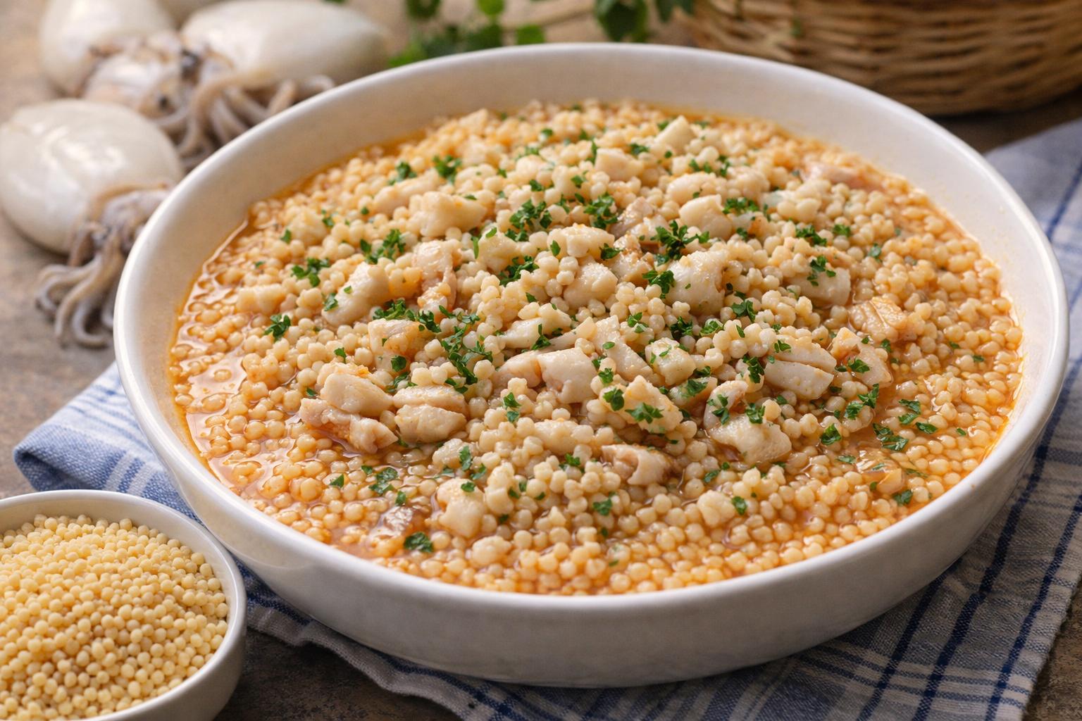 Grattugini (o grattini) con seppia alla romagnola