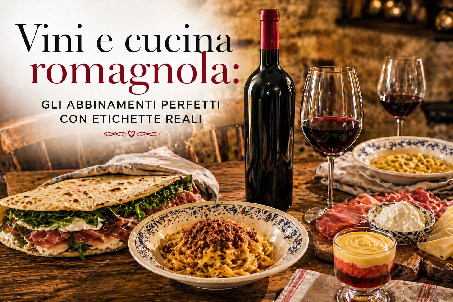 Vini e cucina romagnola: gli abbinamenti perfetti con etichette reali