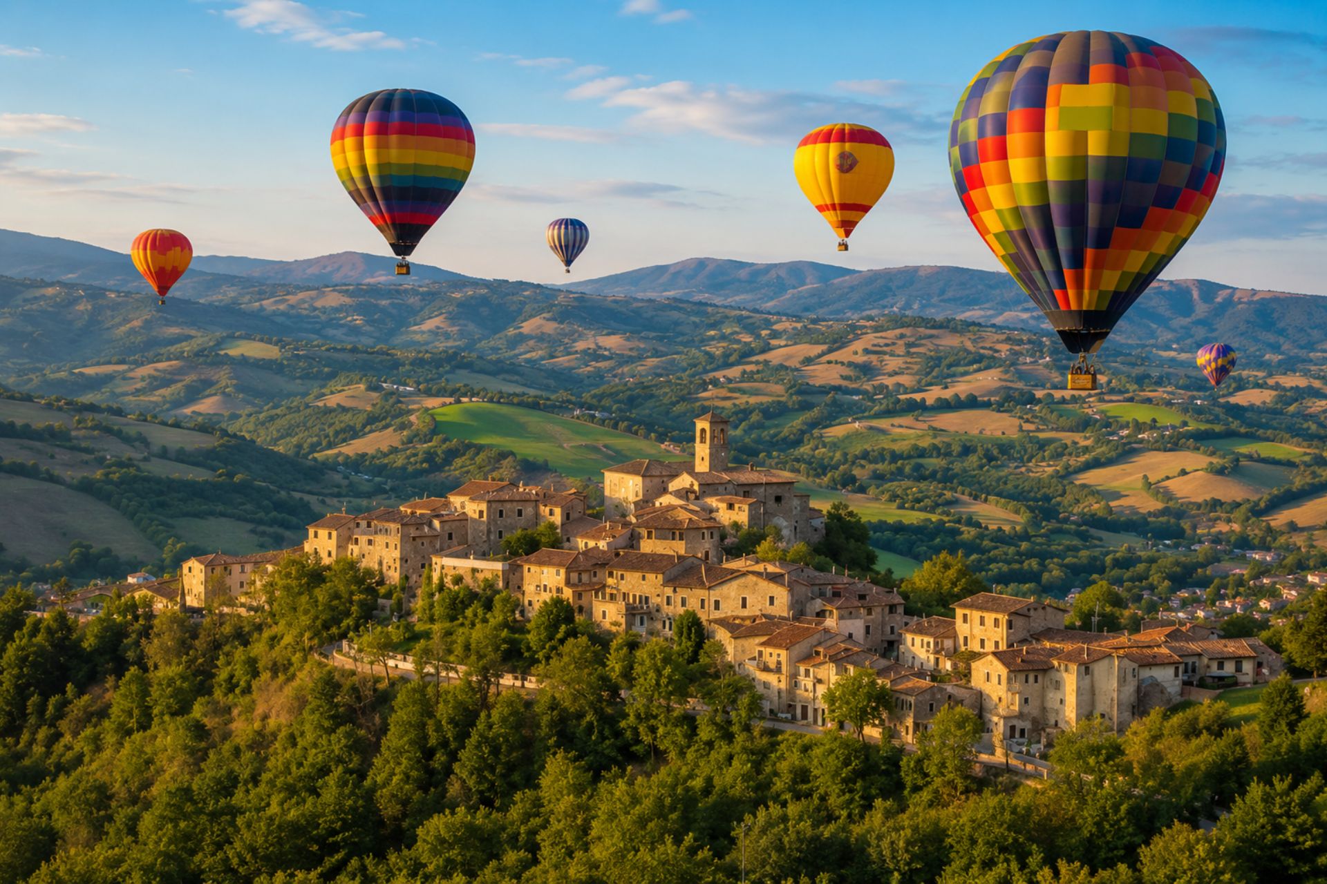 Torna Valmarecchia in Mongolfiera: la magia dell’entroterra riminese vista dal cielo